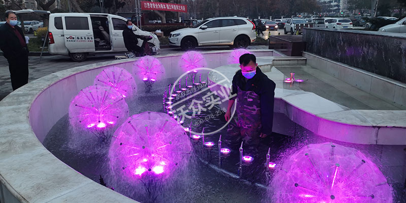 河北工程大學附屬醫(yī)院南門蒲公英噴泉