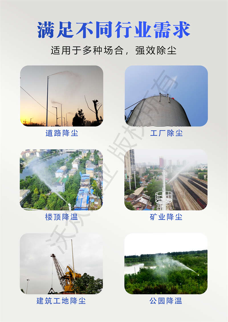 不同行業(yè)的高空旋轉(zhuǎn)水炮的應用